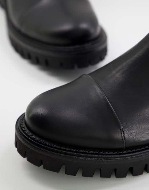 Tommy Hilfiger - Chelsea boots met dikke neus in zwart, 2 van 4