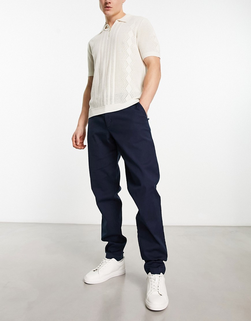 tommy hilfiger - chelsea - chino color blu navy
