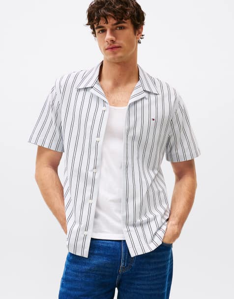 Tommy Hilfiger - Chemise classique à manches courtes et rayures - Multicolore - view 1