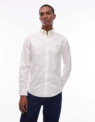 Tommy Hilfiger - Chemise en flanelle - Blanc