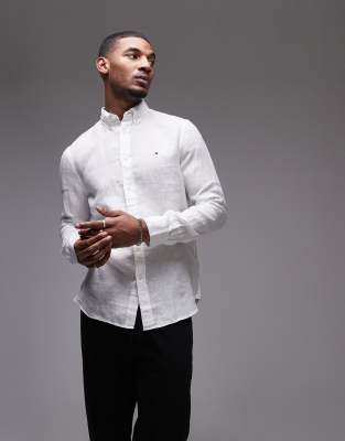 Tommy Hilfiger - Chemise en lin - Blanc