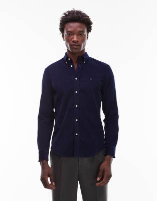 Tommy Hilfiger - Chemise en velours côtelé - Bleu marine
