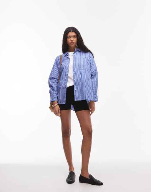 Tommy Hilfiger - Chemise oversize en popeline - Multicolore