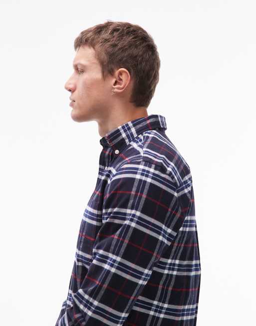 Tommy Hilfiger - Chemise Oxford à carreaux - Bleu marine , 4 de 5