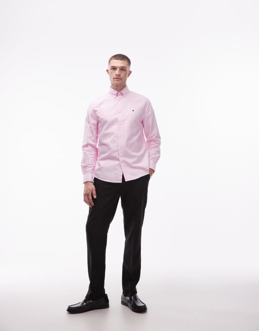 Tommy Hilfiger - Chemise Oxford classique à manches longues - Rose, 2 de 5