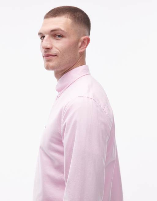 Tommy Hilfiger - Chemise Oxford classique à manches longues - Rose, 4 de 5