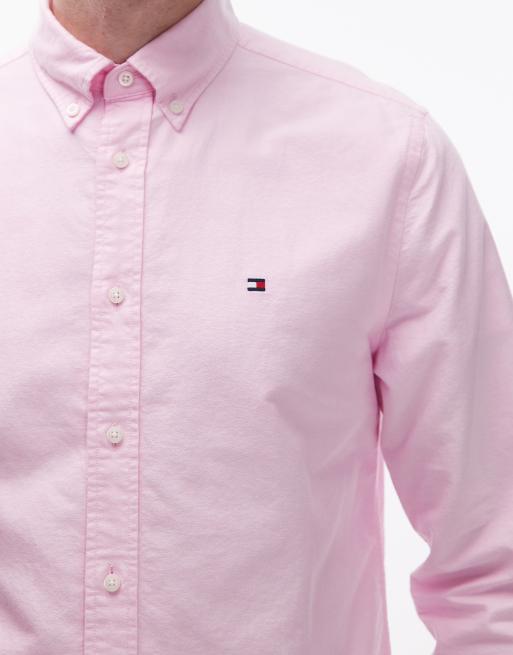 Tommy Hilfiger - Chemise Oxford classique à manches longues - Rose, 5 de 5