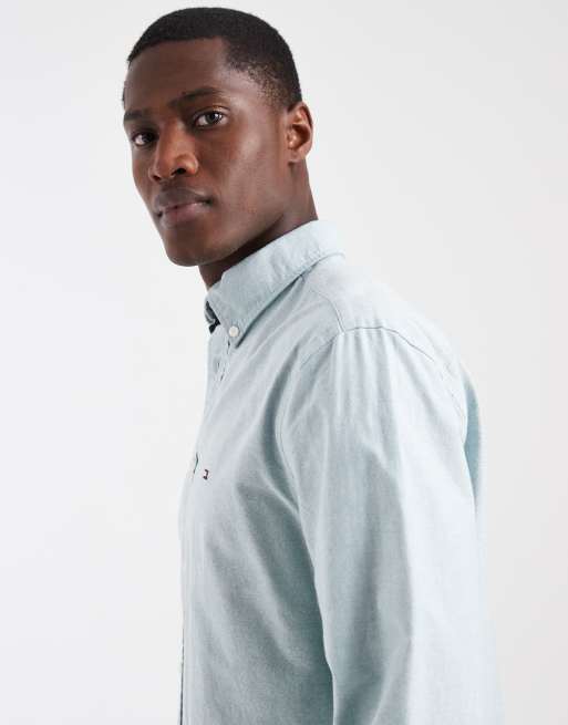 Tommy Hilfiger - Chemise Oxford coupe classique - Vert clair, 5 de 5