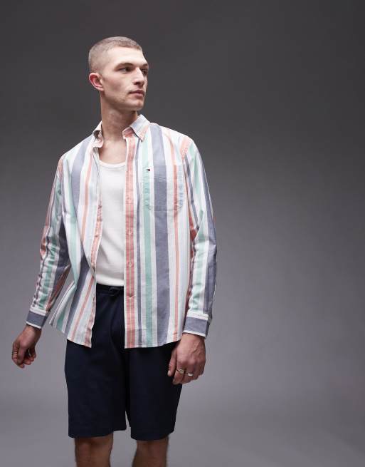 Tommy Hilfiger - Chemise Oxford regatta à rayures - Multicolore