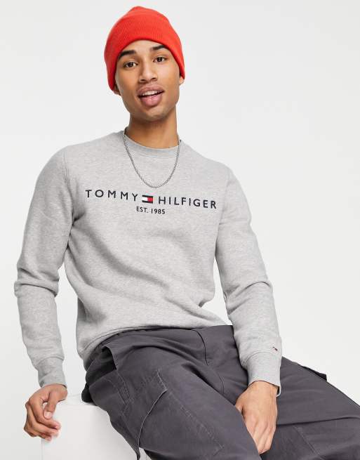 Tommy grey sweatshirt new arrivals