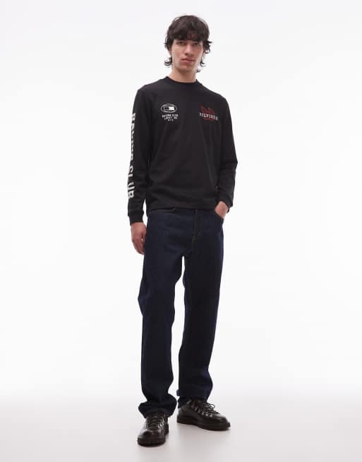 Tommy Hilfiger chest Racing logo long sleeve T-shirt in black, 2 of 5