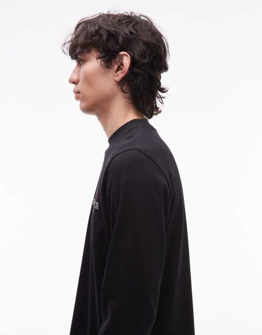 Tommy Hilfiger chest Racing logo long sleeve T-shirt in black, 4 of 5