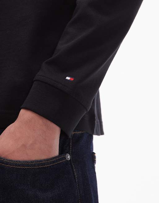 Tommy Hilfiger chest Racing logo long sleeve T-shirt in black, 5 of 5