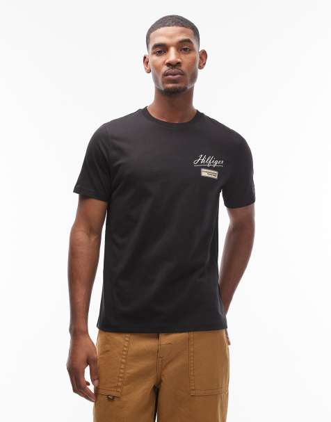 Tommy Hilfiger chest Racing logo t-shirt in black - view 1