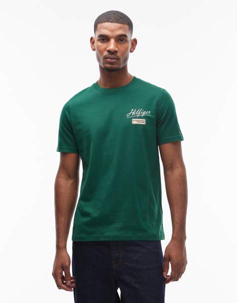 Tommy Hilfiger chest Racing logo t-shirt in green
