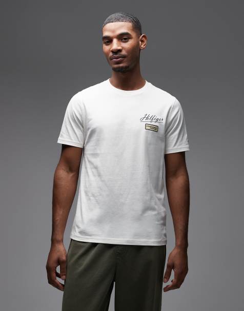 Tommy Hilfiger chest Racing logo t-shirt in white