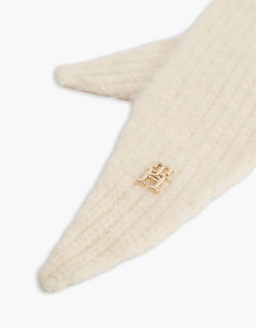 Tommy Hilfiger Chic gestrickte Kapuze mit Alpaka in Beige, 3 von 4