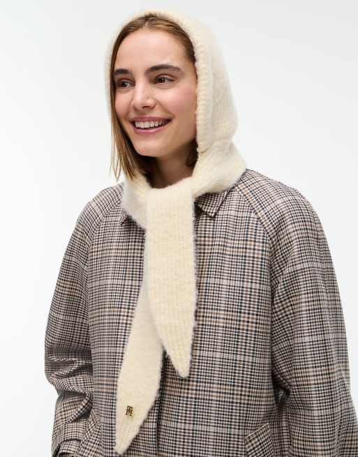 Tommy Hilfiger Chic gestrickte Kapuze mit Alpaka in Beige, 4 von 4