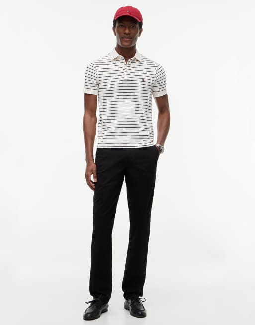 Tommy Hilfiger chino coupe slim droite en sergé noir, 2 de 6