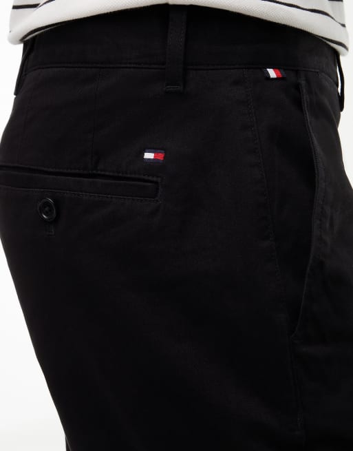 Tommy Hilfiger chino coupe slim droite en sergé noir, 3 de 6