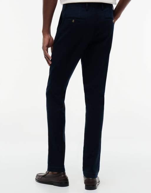 Tommy Hilfiger chino droit texturé bleu foncé, 4 de 6