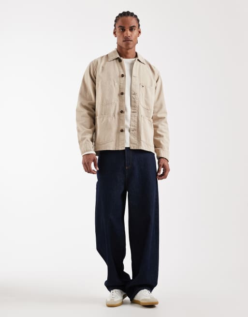 Tommy Hilfiger chore jacket in beige, 2 of 5