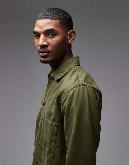 Tommy Hilfiger chore jacket in khaki green | ASOS