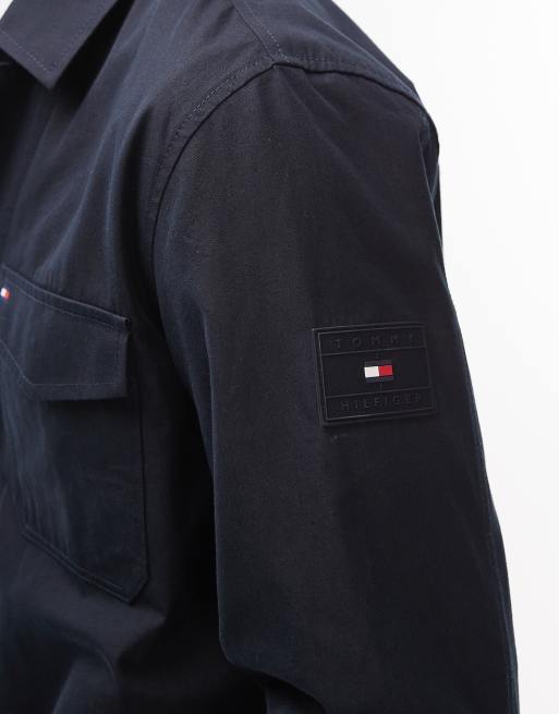 Tommy Hilfiger chore jacket in navy, 4 of 5