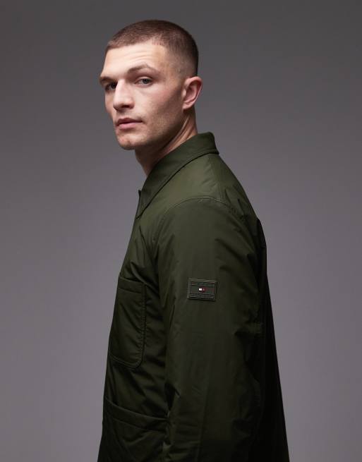 Tommy Hilfiger - Chore - Veste de pluie repliable - Vert militaire , 4 de 5