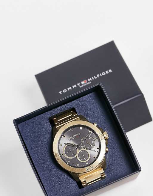 Tommy Hilfiger – Chronographen-Armbanduhr für Herren in Gold