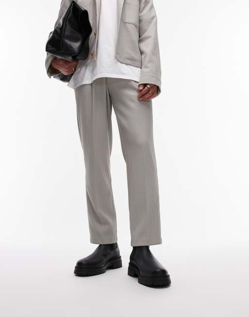 Tommy Hilfiger chunky leather Chelsea boots in black