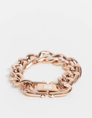 Tommy Hilfiger chunky link bracelet in rose gold | ASOS