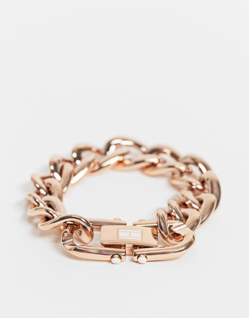 paspoort Scheiden campagne Tommy Hilfiger chunky link bracelet in rose gold | ASOS