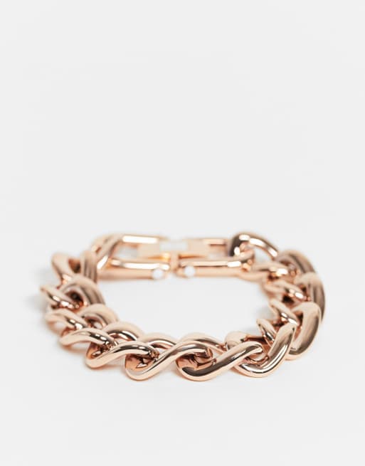 Tommy hilfiger link bracelet in silver and best sale rose gold