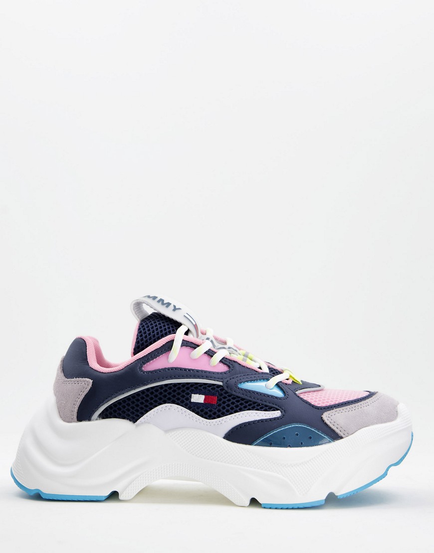 Tommy Hilfiger chunky runner trainers in navy