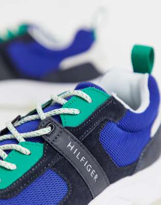 contrast chunky sole trainers tommy hilfiger