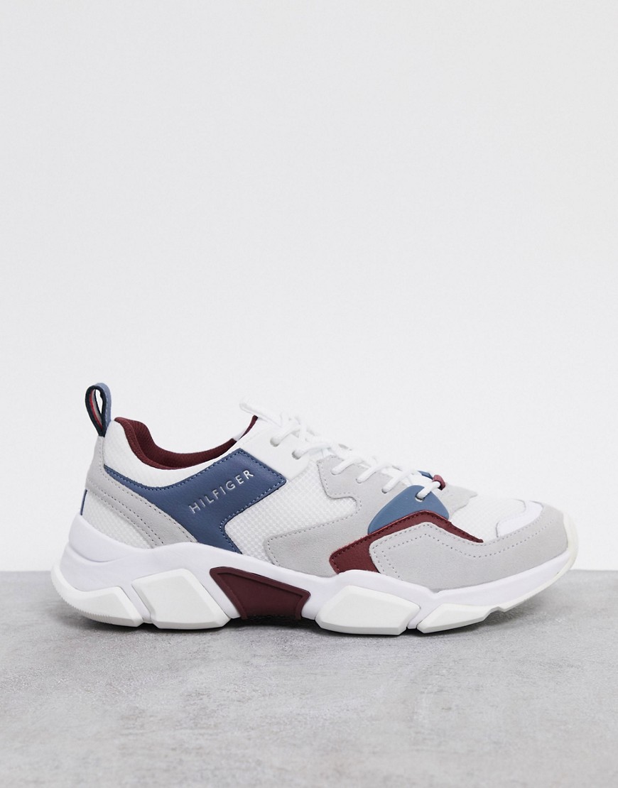 Tommy Hilfiger chunky trainer in grey with side logo