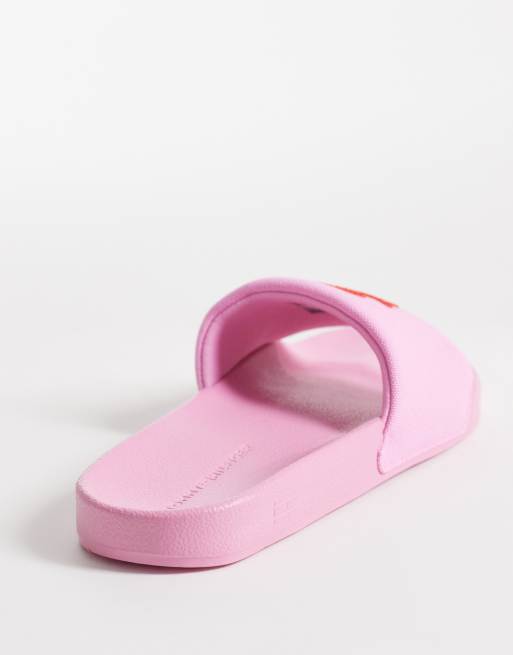 Tommy Hilfiger - Claquettes de piscine à inscription logo - Rose, 4 de 4