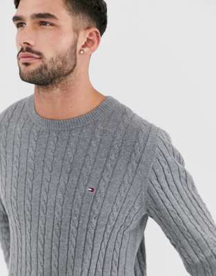 tommy hilfiger classic cable knit sweater