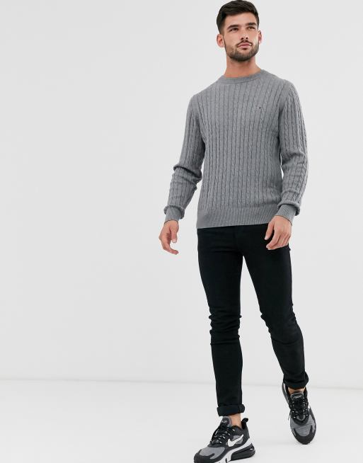 Tommy hilfiger deals grey jumper mens