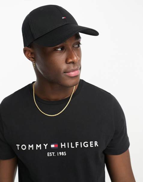 Tommy Hilfiger classic flag baseball cap in black - view 1