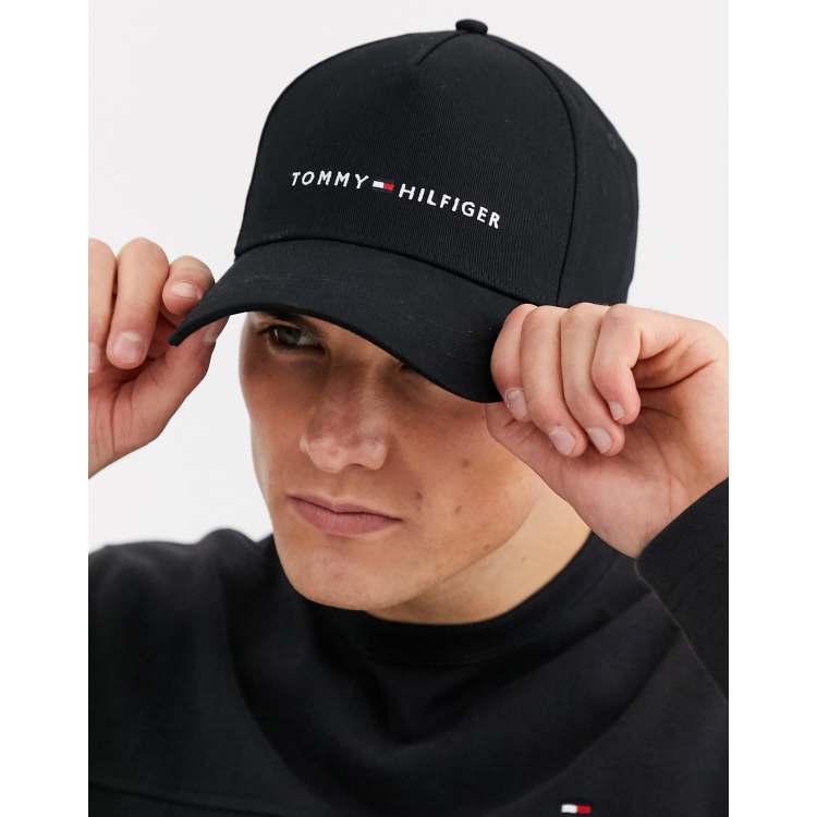 Black store hilfiger cap