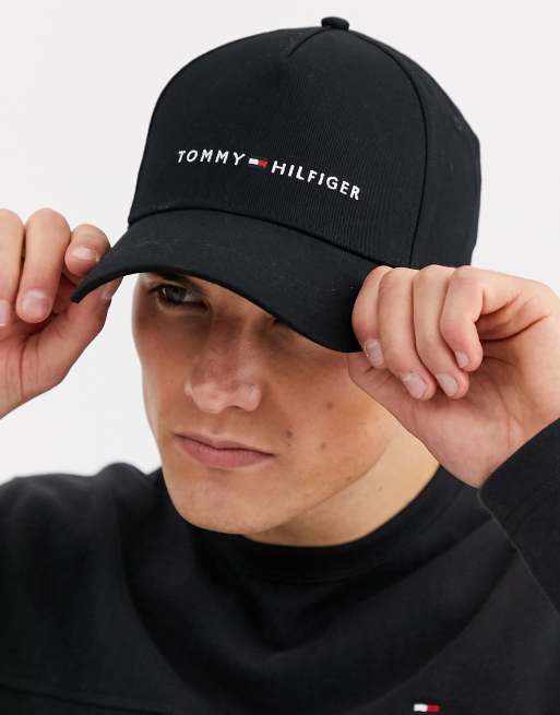 black hilfiger hat