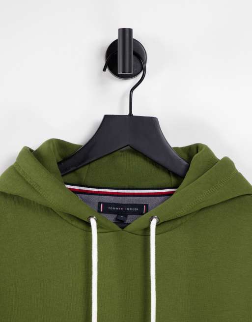 Dark green store tommy hilfiger hoodie