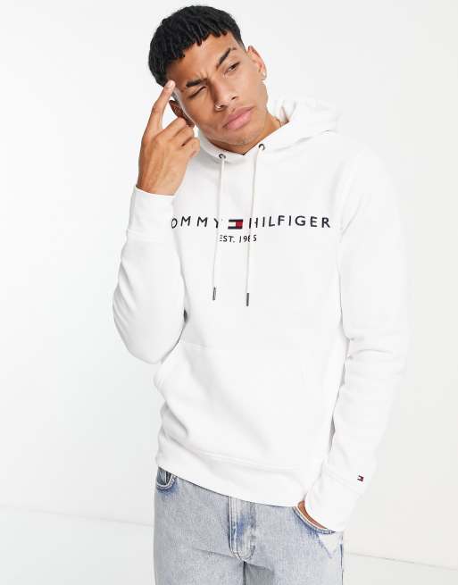 Unisex Classic Logo Hoodie White