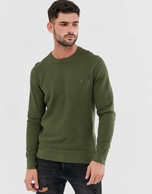 tommy hilfiger green jumper