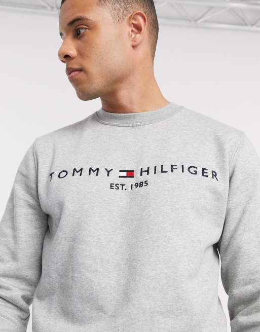 Grey cheap tommy sweatshirt