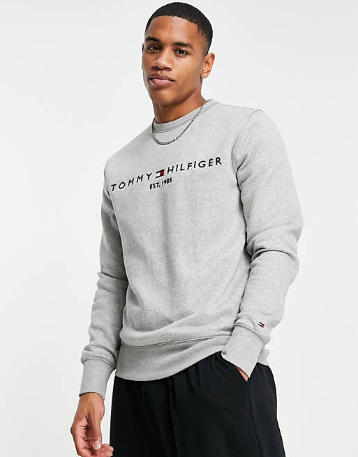 | sweatshirt classic ASOS grey Tommy in Hilfiger logo