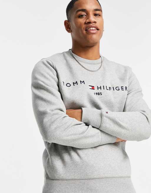 Tommy Hilfiger classic logo in ASOS | sweatshirt grey