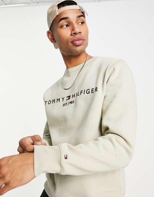 Tommy hilfiger 2025 beige sweatshirt